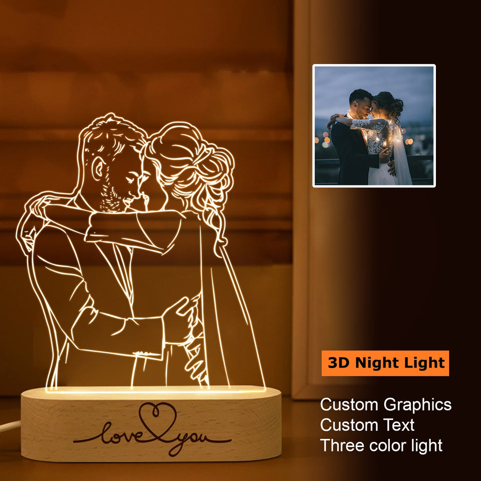 Personalized Custom Picture Photo Night Lamp